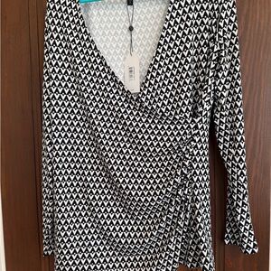 Universal Standard faux wrap long-sleeved top